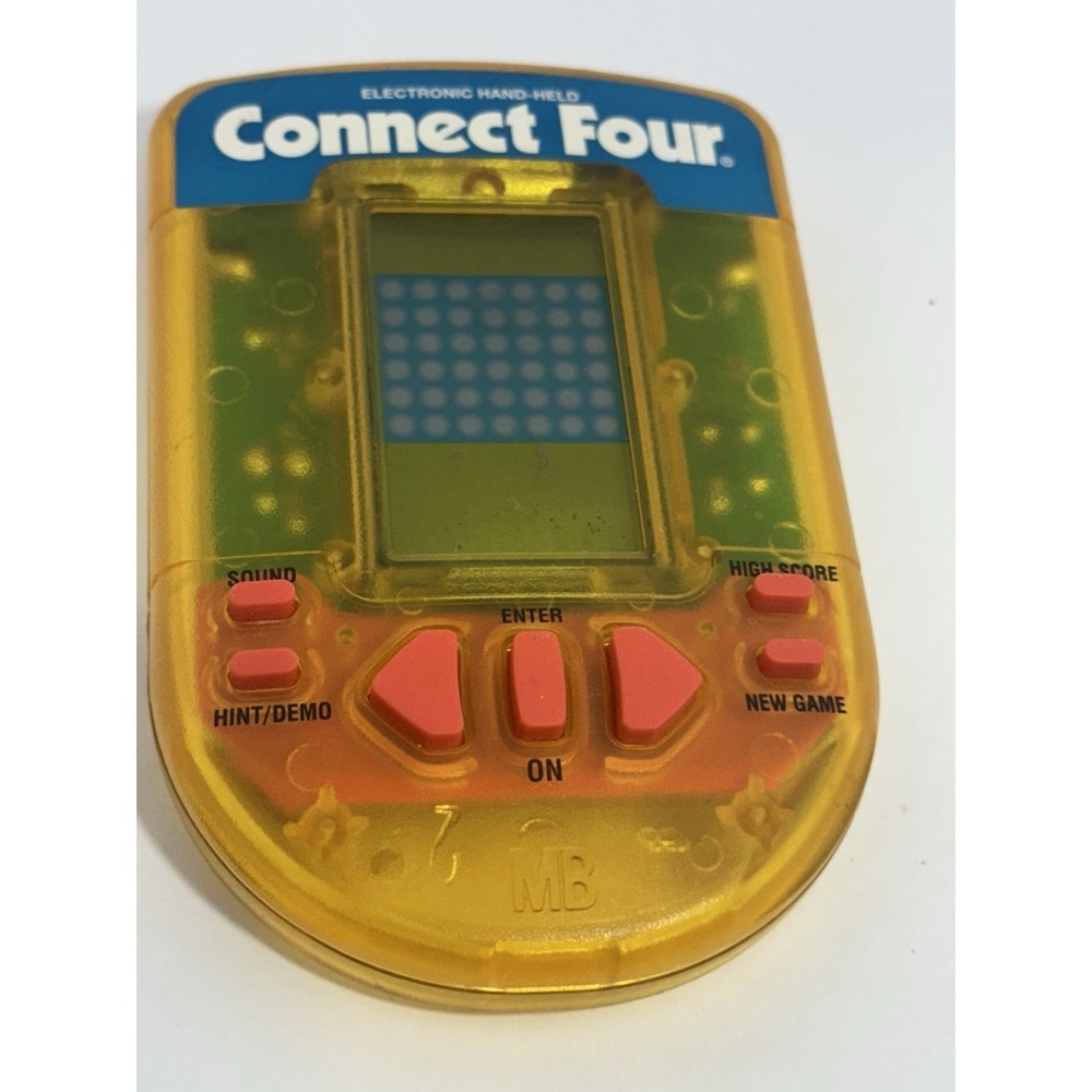 Vintage Connect Four 4 Electronic Handheld Game 1995 Travel Milton Bradley WORKS